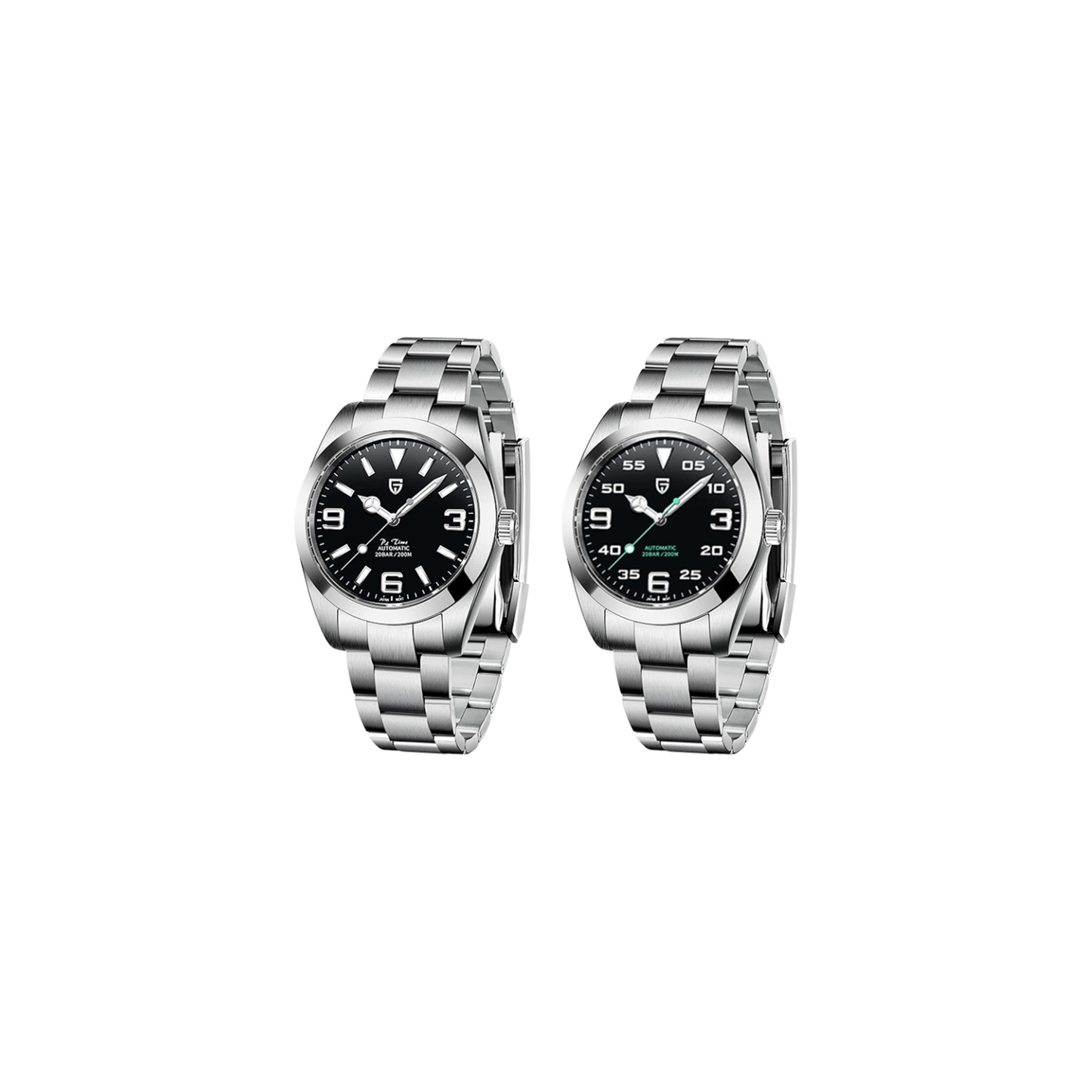 パガ-ニデザイン メンズ腕時計 日本製SEIKO NH35 ムーブメント エアキング 自動巻き 機械式 ケース 付き 防水 ビジネス 仕事用 ドレスウォッチ ステンレススチール ラバー ベルト サファイアガラス 結婚式 パーティー 成人式 記念日 プレゼント PAGANI DESIGN PD-1692