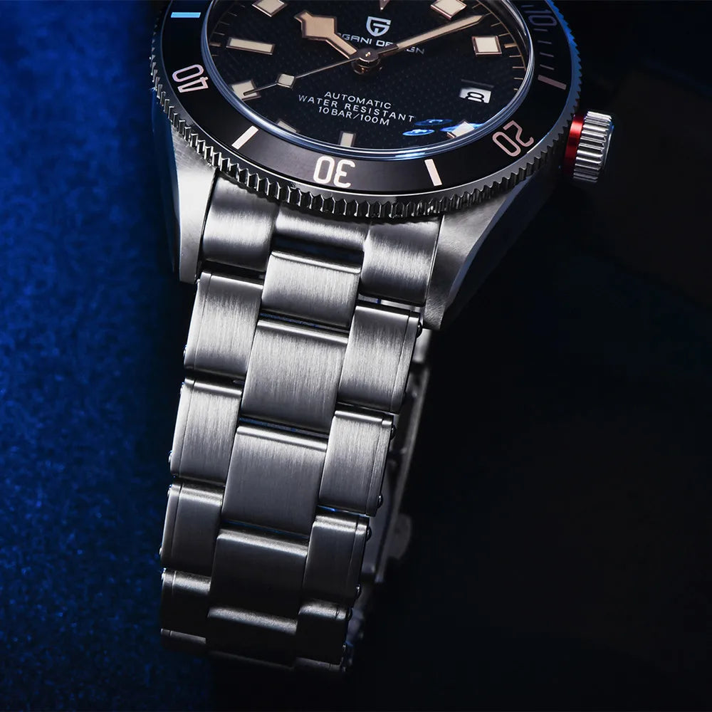 パガ-ニデザイン PD-1671 メンズ腕時計 日本製 SEIKO NH35自動巻きムーブメント ブラックベイ PAGANI DESIGN PD-1671