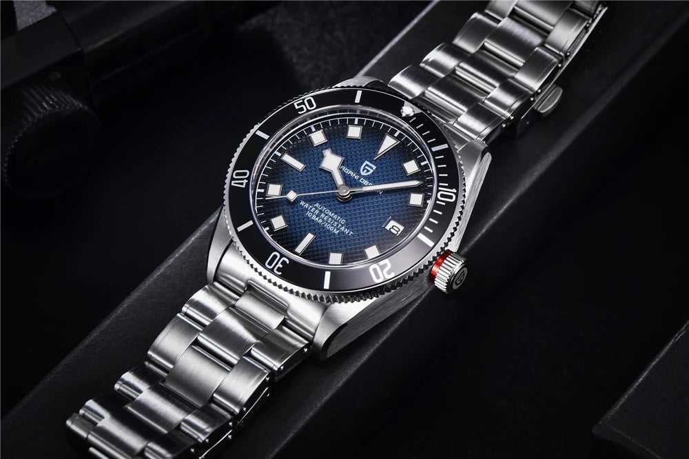 パガ-ニデザイン PD-1671 メンズ腕時計 日本製 SEIKO NH35自動巻きムーブメント ブラックベイ PAGANI DESIGN PD-1671