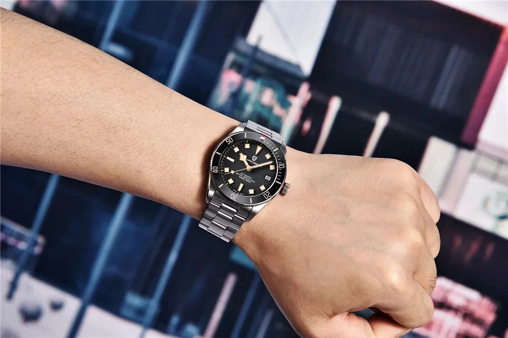 パガ-ニデザイン PD-1671 メンズ腕時計 日本製 SEIKO NH35自動巻きムーブメント ブラックベイ PAGANI DESIGN PD-1671