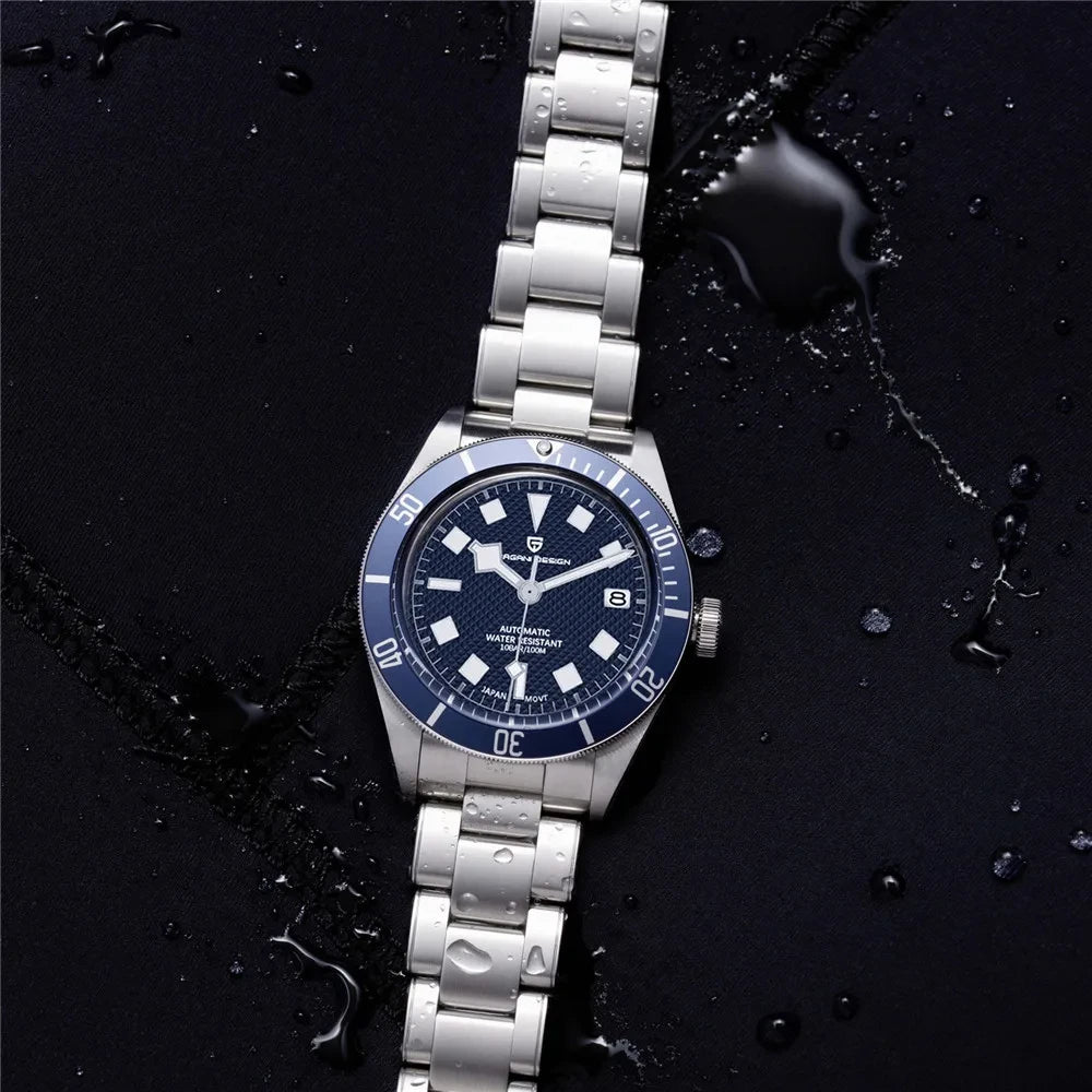 パガ-ニデザイン PD-1671 メンズ腕時計 日本製 SEIKO NH35自動巻きムーブメント ブラックベイ PAGANI DESIGN PD-1671