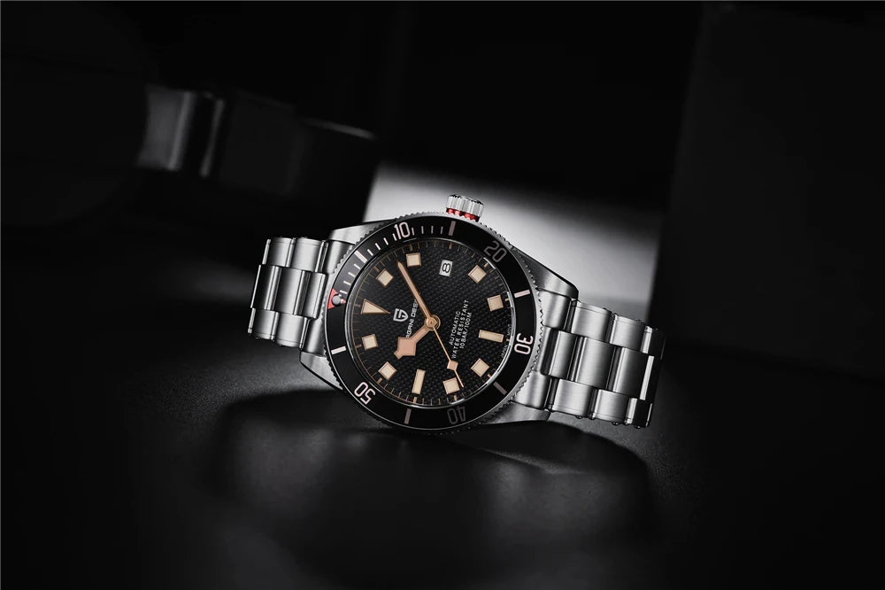 パガ-ニデザイン PD-1671 メンズ腕時計 日本製 SEIKO NH35自動巻きムーブメント ブラックベイ PAGANI DESIGN PD-1671