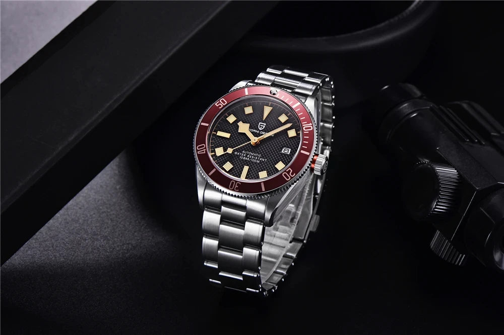 パガ-ニデザイン PD-1671 メンズ腕時計 日本製 SEIKO NH35自動巻きムーブメント ブラックベイ PAGANI DESIGN PD-1671