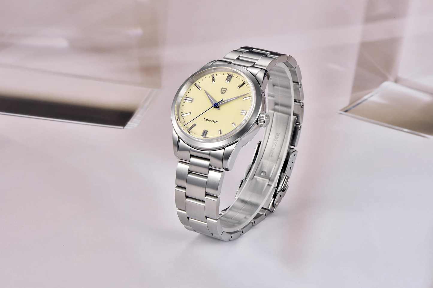 パガ-ニデザイン メンズ腕時計 SEIKO 日本製 ムーブメント VH31 ダイバーズ クォーツ ケース 付き 防水 ビジネス 仕事用 ドレスウォッチ ステンレススチール ベルト サファイアガラス PAGANI DESIGN PD-1731