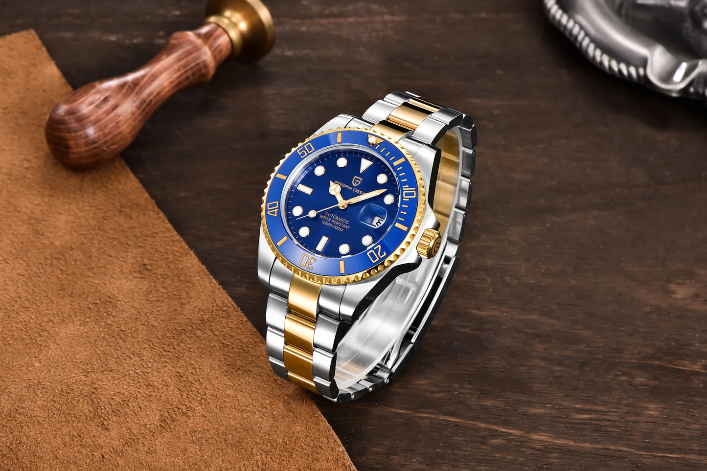 パガ-ニデザイン PD-1639 メンズ腕時計 日本製 SEIKO NH35自動巻きムーブメント サブマリーナー PAGANI DESIGN PD-1639
