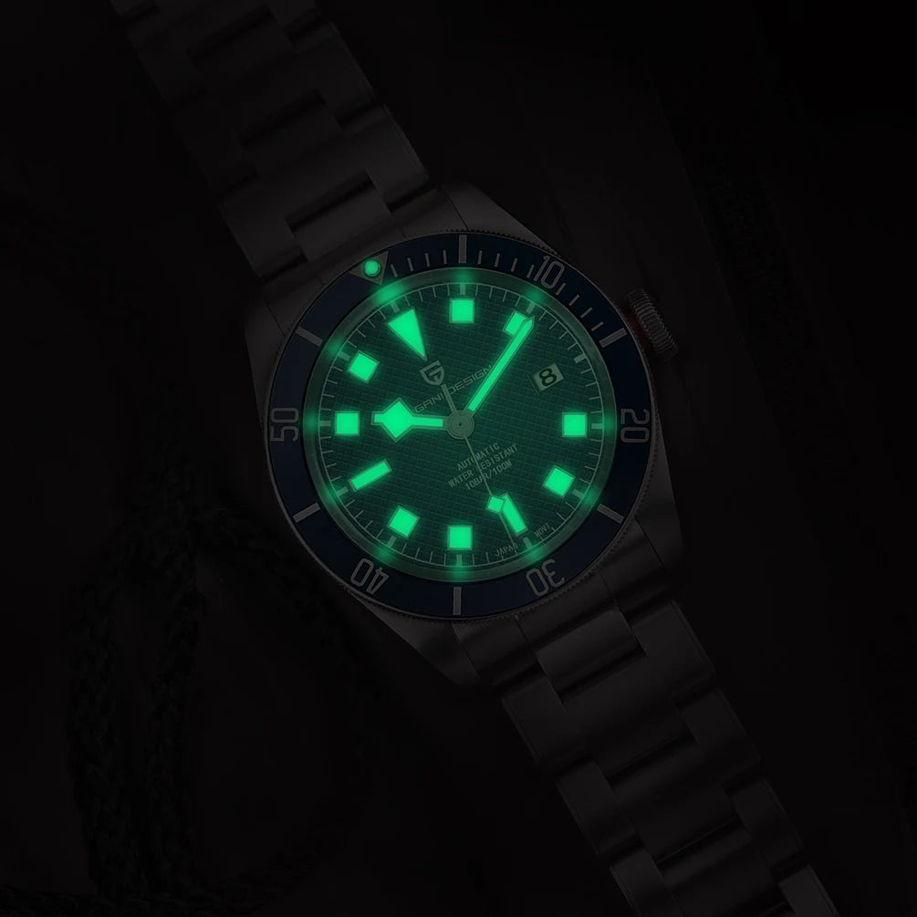 パガ-ニデザイン PD-1671 メンズ腕時計 日本製 SEIKO NH35自動巻きムーブメント ブラックベイ PAGANI DESIGN PD-1671