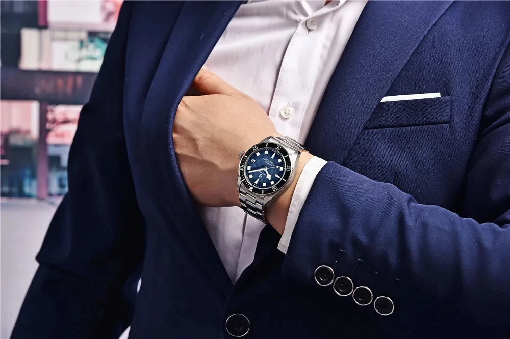 パガ-ニデザイン PD-1671 メンズ腕時計 日本製 SEIKO NH35自動巻きムーブメント ブラックベイ PAGANI DESIGN PD-1671