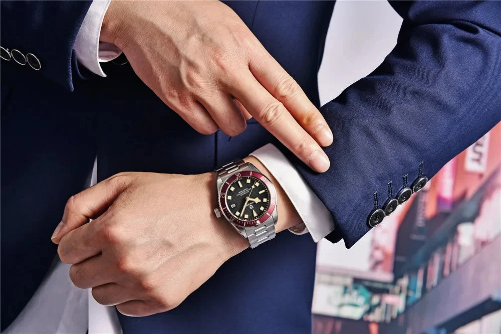 パガ-ニデザイン PD-1671 メンズ腕時計 日本製 SEIKO NH35自動巻きムーブメント ブラックベイ PAGANI DESIGN PD-1671