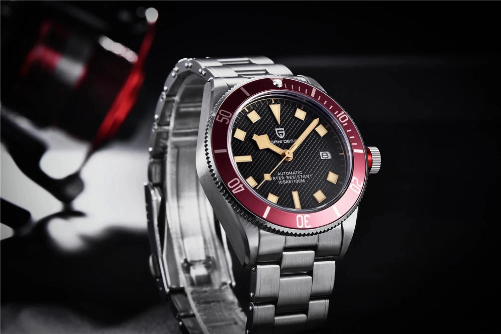 パガ-ニデザイン PD-1671 メンズ腕時計 日本製 SEIKO NH35自動巻きムーブメント ブラックベイ PAGANI DESIGN PD-1671