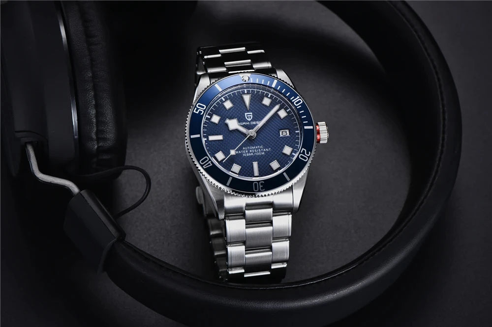パガ-ニデザイン PD-1671 メンズ腕時計 日本製 SEIKO NH35自動巻きムーブメント ブラックベイ PAGANI DESIGN PD-1671