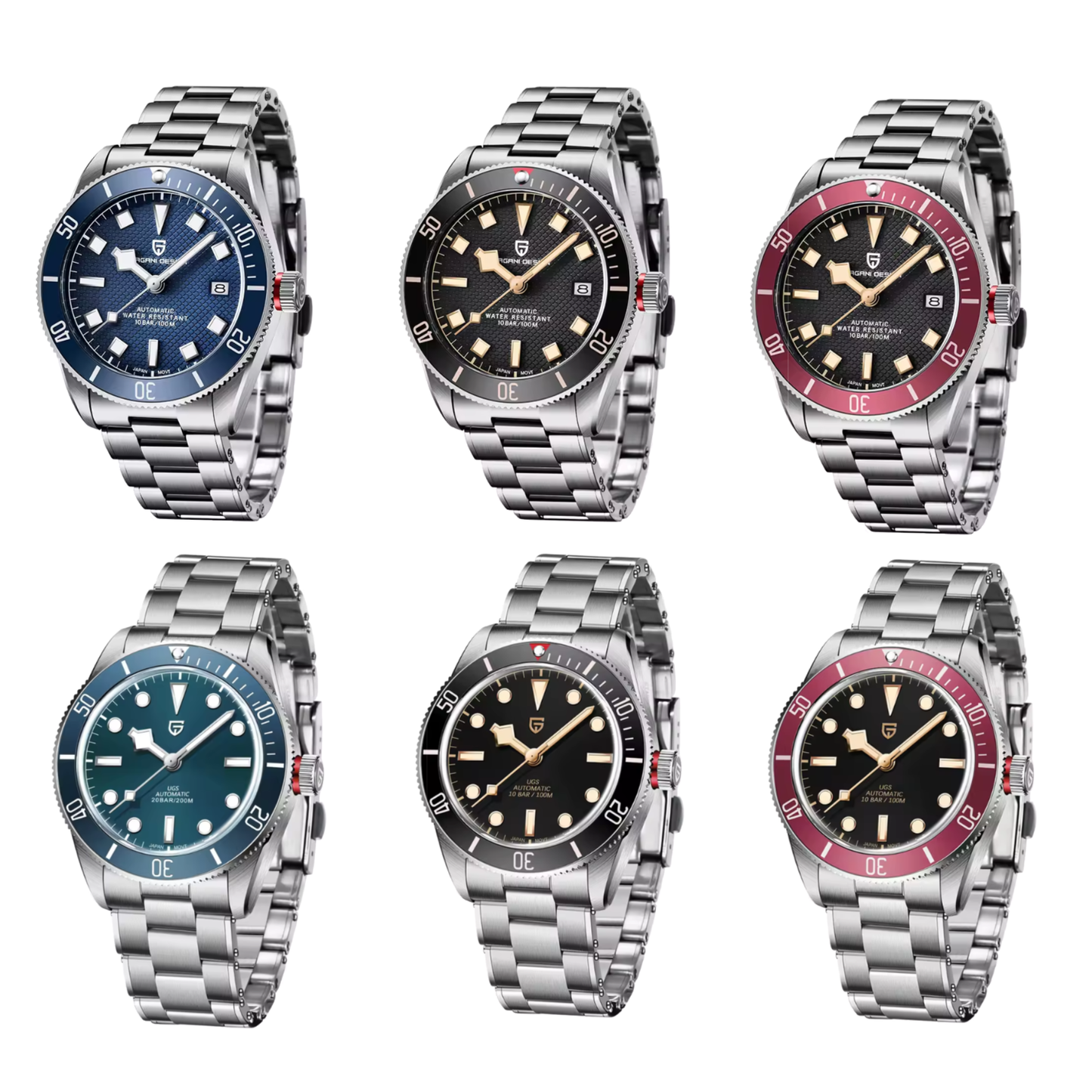 パガ-ニデザイン PD-1671 メンズ腕時計 日本製 SEIKO NH35自動巻きムーブメント ブラックベイ PAGANI DESIGN PD-1671
