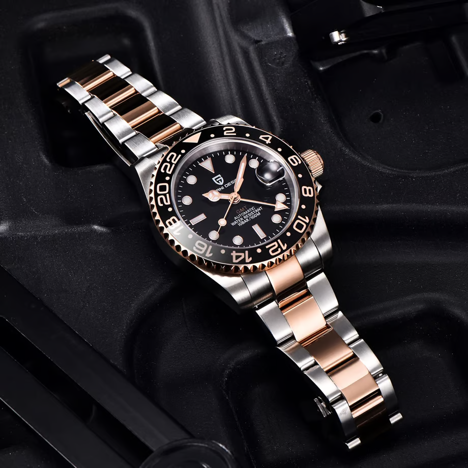 パガ-ニデザイン PD-1662 メンズ腕時計 GMT針 自動巻きムーブメント  GMTマスター PAGANI DESIGN