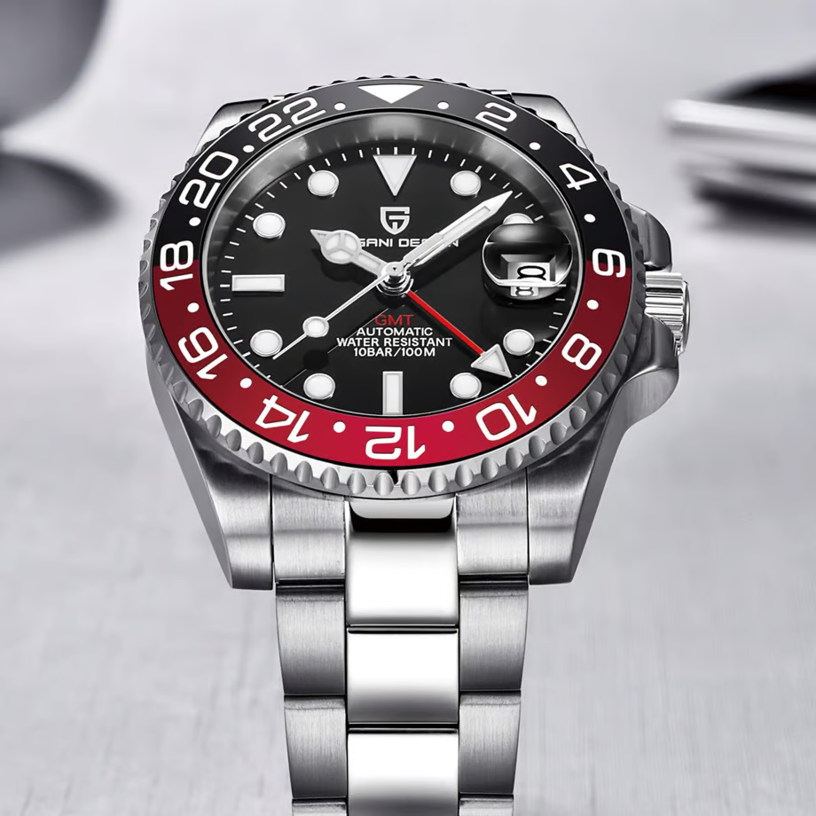 パガ-ニデザイン PD-1662 メンズ腕時計 GMT針 自動巻きムーブメント  GMTマスター PAGANI DESIGN