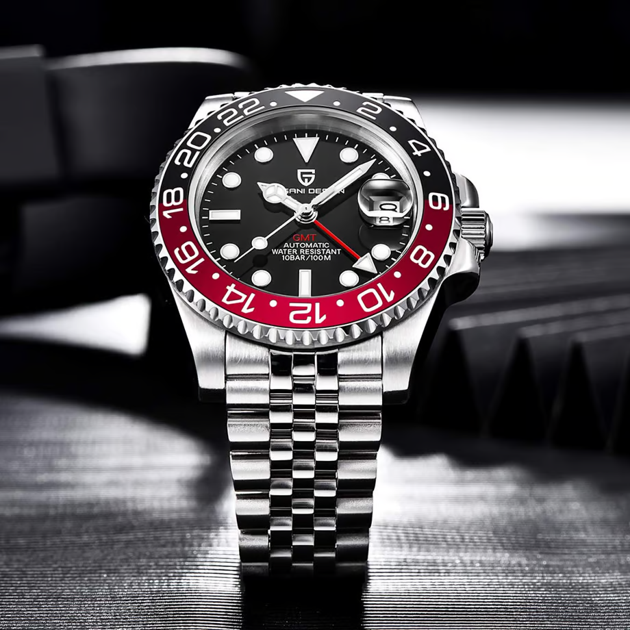 パガ-ニデザイン PD-1662 メンズ腕時計 GMT針 自動巻きムーブメント  GMTマスター PAGANI DESIGN