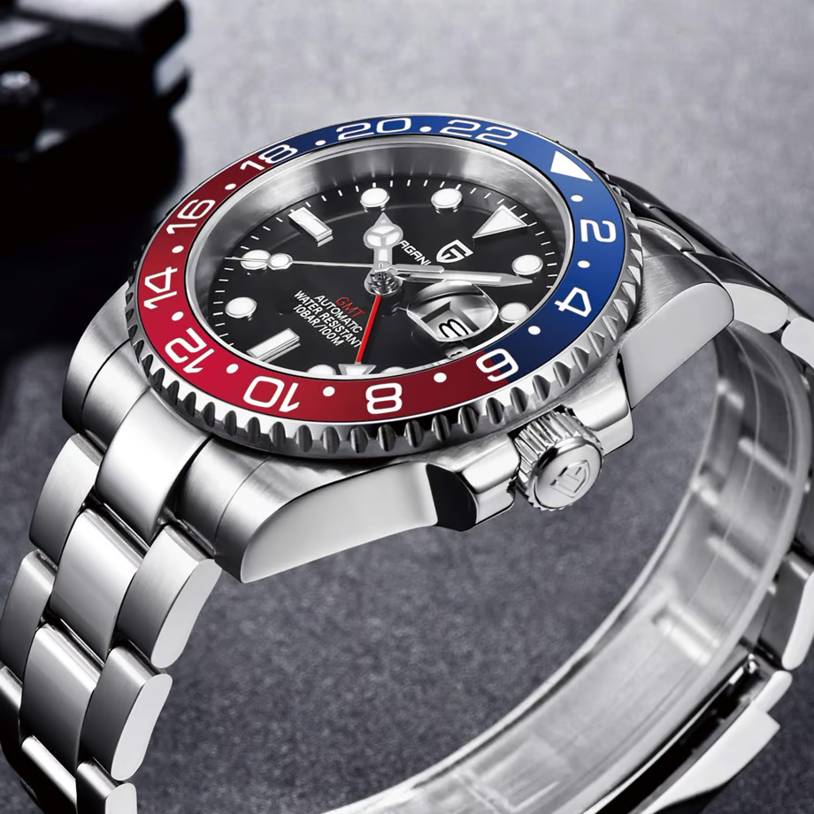 パガ-ニデザイン PD-1662 メンズ腕時計 GMT針 自動巻きムーブメント  GMTマスター PAGANI DESIGN