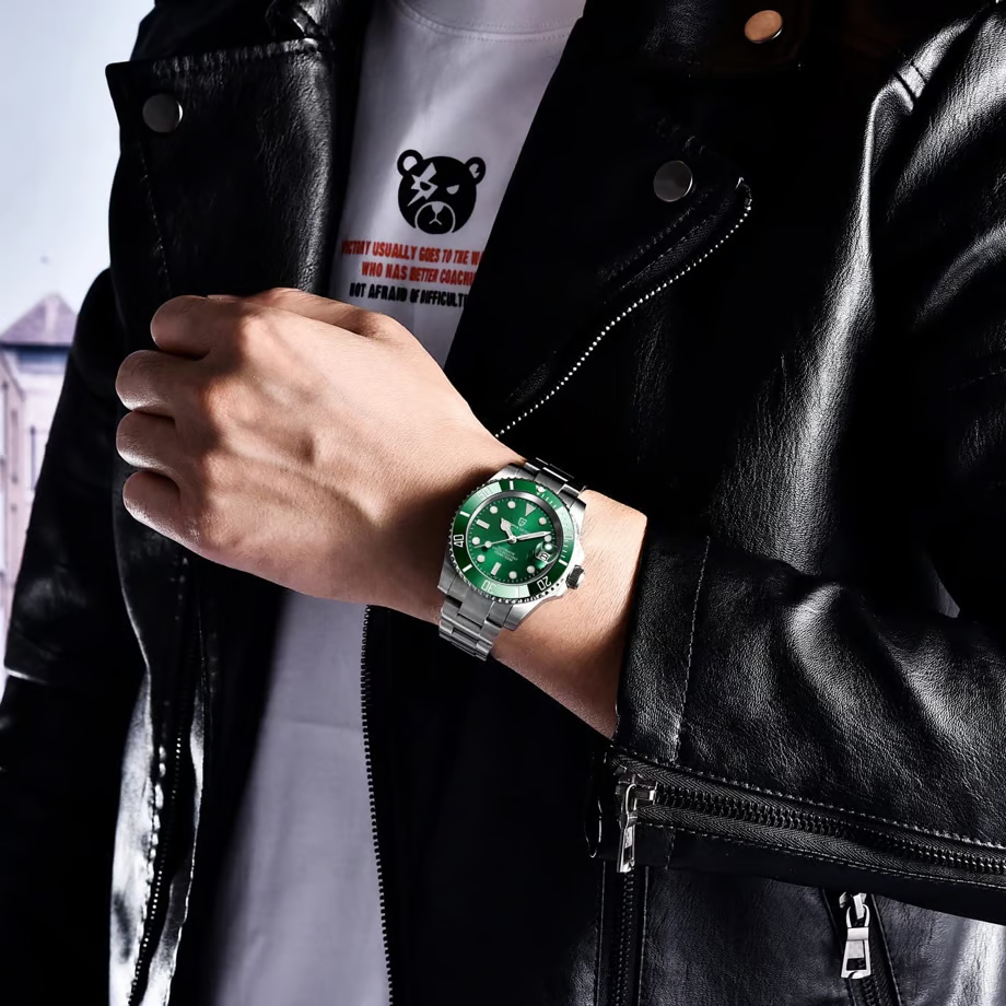 パガ-ニデザイン メンズ腕時計 日本製 SEIKO NH35 ムーブメント サブマリーナー ダイバーズ 自動巻き 機械式 ケース 付き 防水 セラミックベゼル ビジネス 仕事用 ドレスウォッチ ステンレススチール ベルト サファイアガラス PAGANI DESIGN PD-1661