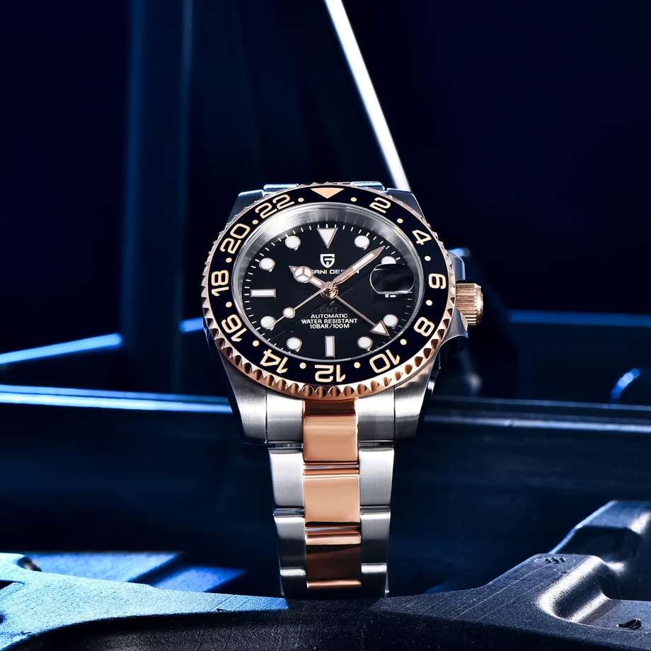 パガ-ニデザイン PD-1662 メンズ腕時計 GMT針 自動巻きムーブメント  GMTマスター PAGANI DESIGN