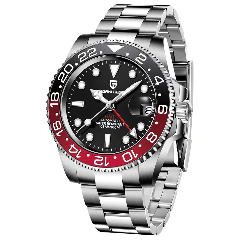 パガ-ニデザイン PD-1662 メンズ腕時計 GMT針 自動巻きムーブメント  GMTマスター PAGANI DESIGN