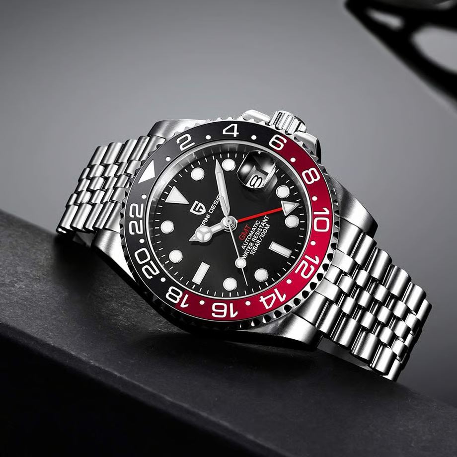 パガ-ニデザイン PD-1662 メンズ腕時計 GMT針 自動巻きムーブメント  GMTマスター PAGANI DESIGN