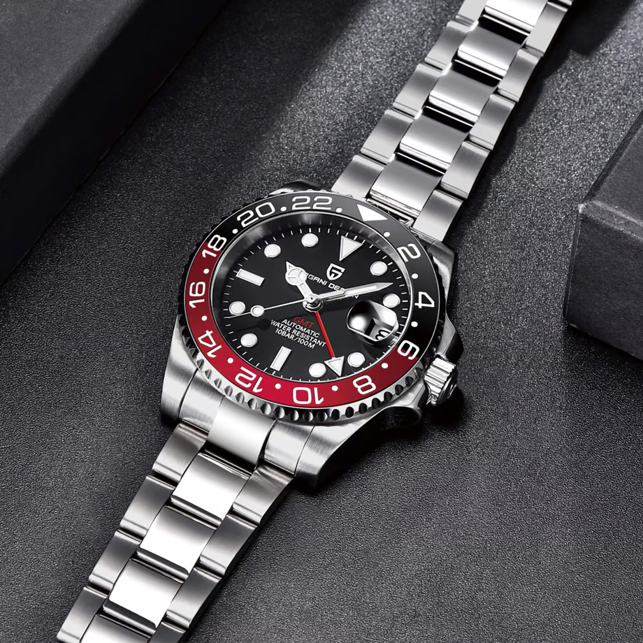 パガ-ニデザイン PD-1662 メンズ腕時計 GMT針 自動巻きムーブメント  GMTマスター PAGANI DESIGN