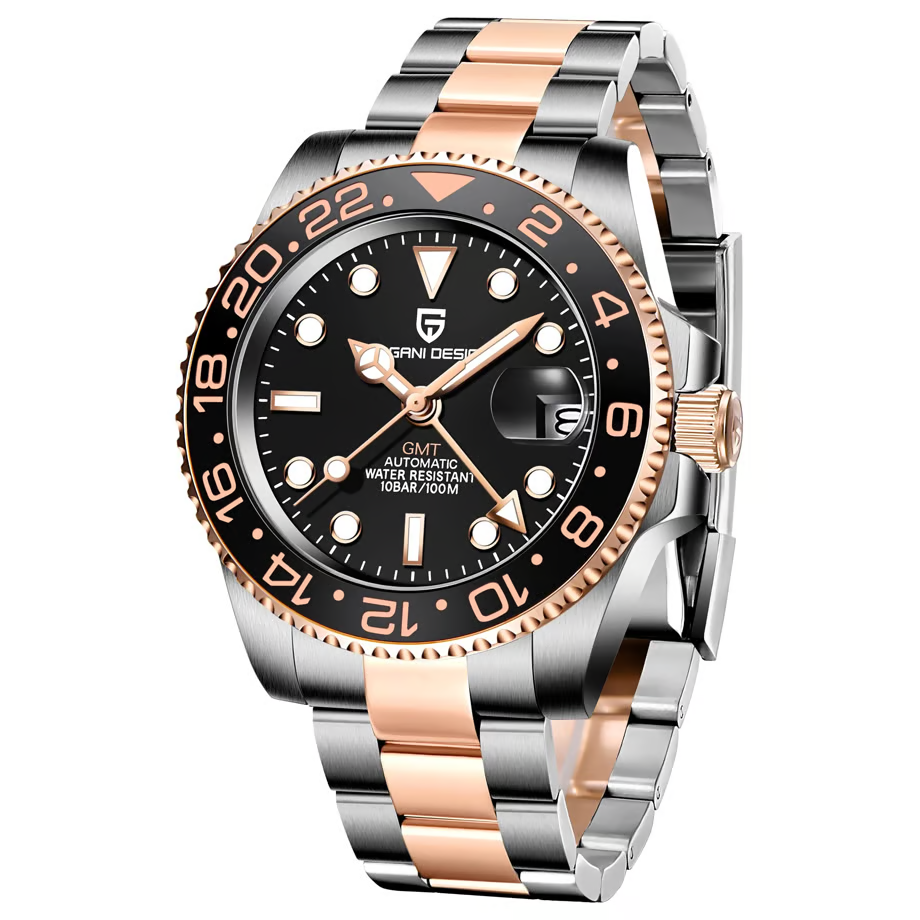 パガ-ニデザイン PD-1662 メンズ腕時計 GMT針 自動巻きムーブメント  GMTマスター PAGANI DESIGN