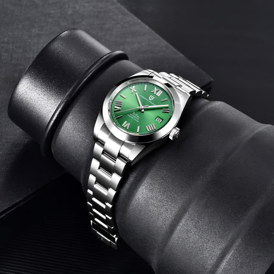 パガ-ニデザイン メンズ腕時計 日本製 SEIKO 自動巻き ムーブメント オイスターパーペチュアル ケース 付き 防水 セラミック ベゼル ビジネス 仕事用 ドレスウォッチ ステンレススチール ベルト サファイアガラス 結婚式 パーティー 成人式 記念日 プレゼント PAGANI DESIGN PD-1691