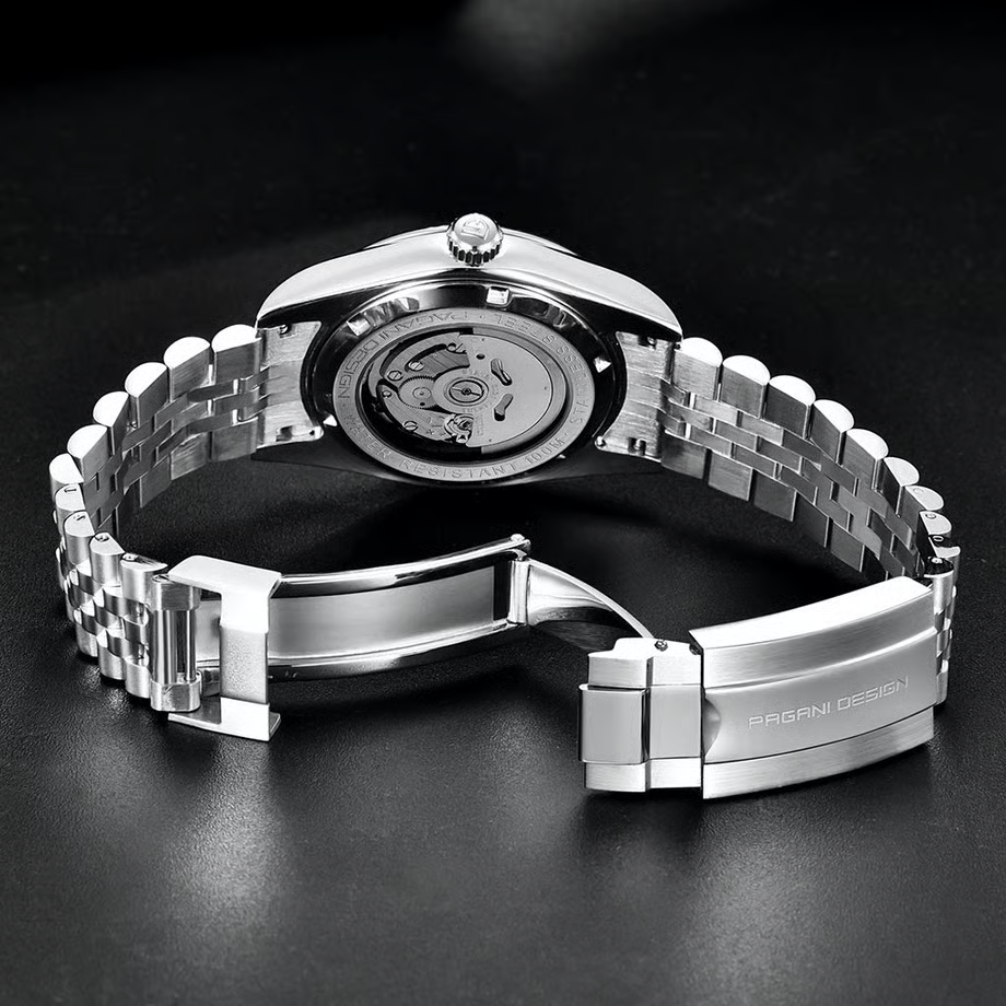 パガ-ニデザイン メンズ腕時計 日本製 SEIKO NH35 自動巻き ムーブメント ダイバーズ 機械式 ケース 付き 防水 セラミックベゼル ビジネス 仕事用 ドレスウォッチ ステンレススチール ベルト サファイアガラス 結婚式 パーティー 成人式 記念日 プレゼント PAGANI DESIGN PD-1645