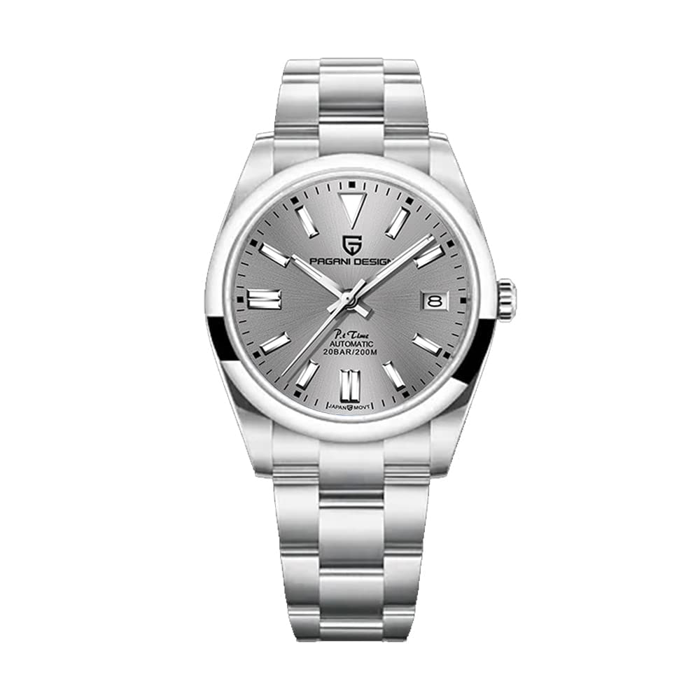 パガ-ニデザイン メンズ腕時計 日本製 SEIKO 自動巻き ムーブメント オイスターパーペチュアル ケース 付き 防水 セラミック ベゼル ビジネス 仕事用 ドレスウォッチ ステンレススチール ベルト サファイアガラス PAGANI DESIGN PD-1690