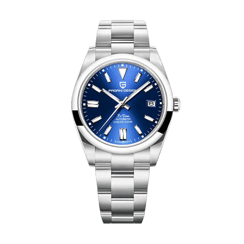 パガ-ニデザイン メンズ腕時計 日本製 SEIKO 自動巻き ムーブメント オイスターパーペチュアル ケース 付き 防水 セラミック ベゼル ビジネス 仕事用 ドレスウォッチ ステンレススチール ベルト サファイアガラス PAGANI DESIGN PD-1690
