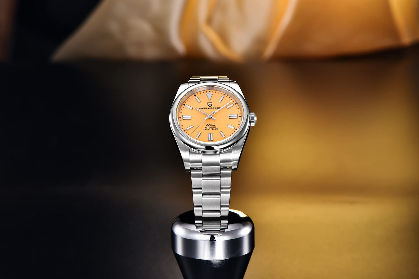 パガ-ニデザイン メンズ腕時計 日本製 SEIKO 自動巻き ムーブメント オイスターパーペチュアル ケース 付き 防水 セラミック ベゼル ビジネス 仕事用 ドレスウォッチ ステンレススチール ベルト サファイアガラス PAGANI DESIGN PD-1690
