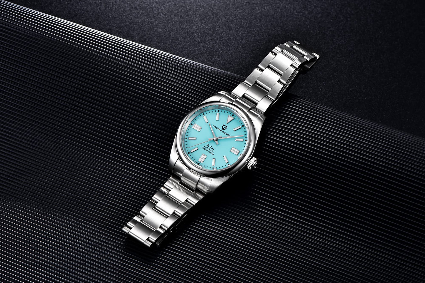 パガ-ニデザイン メンズ腕時計 日本製 SEIKO 自動巻き ムーブメント オイスターパーペチュアル ケース 付き 防水 セラミック ベゼル ビジネス 仕事用 ドレスウォッチ ステンレススチール ベルト サファイアガラス PAGANI DESIGN PD-1690