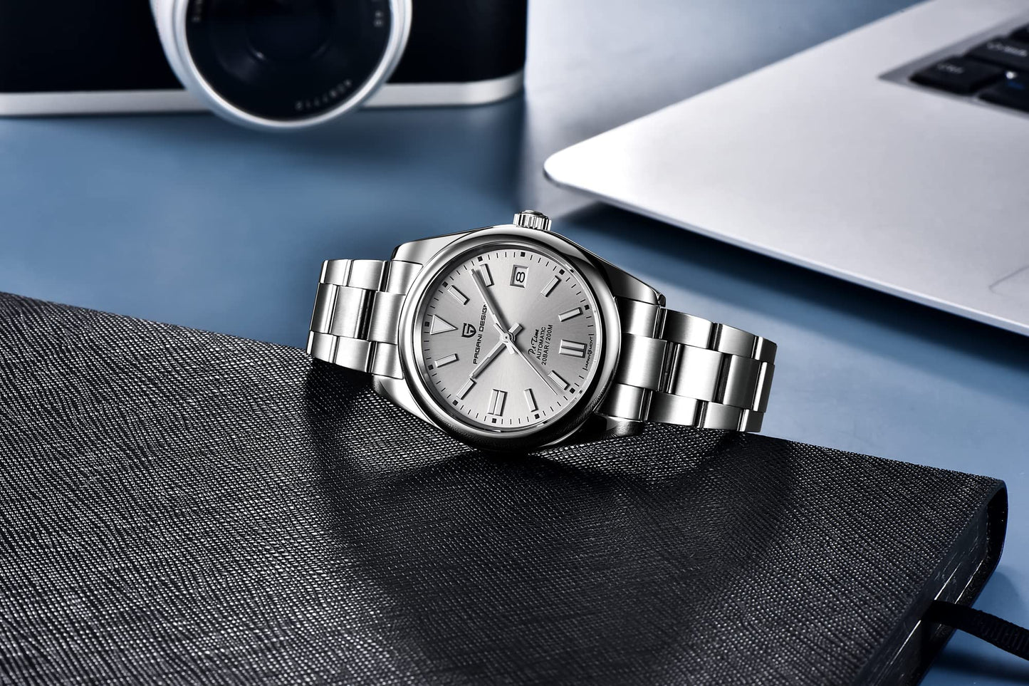 パガ-ニデザイン メンズ腕時計 日本製 SEIKO 自動巻き ムーブメント オイスターパーペチュアル ケース 付き 防水 セラミック ベゼル ビジネス 仕事用 ドレスウォッチ ステンレススチール ベルト サファイアガラス PAGANI DESIGN PD-1690