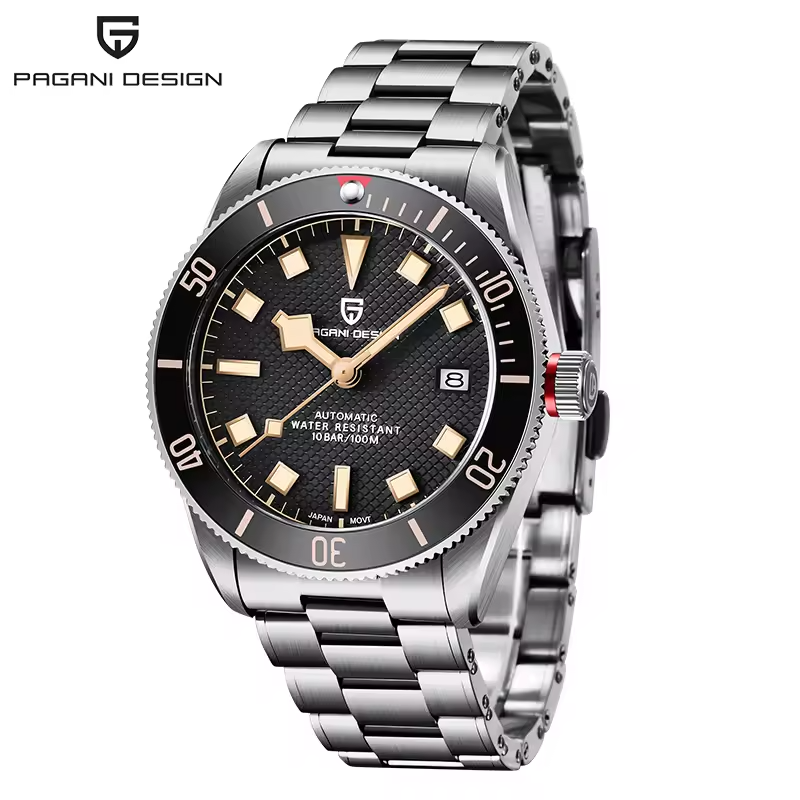 パガ-ニデザイン PD-1671 メンズ腕時計 日本製 SEIKO NH35自動巻きムーブメント ブラックベイ PAGANI DESIGN PD-1671