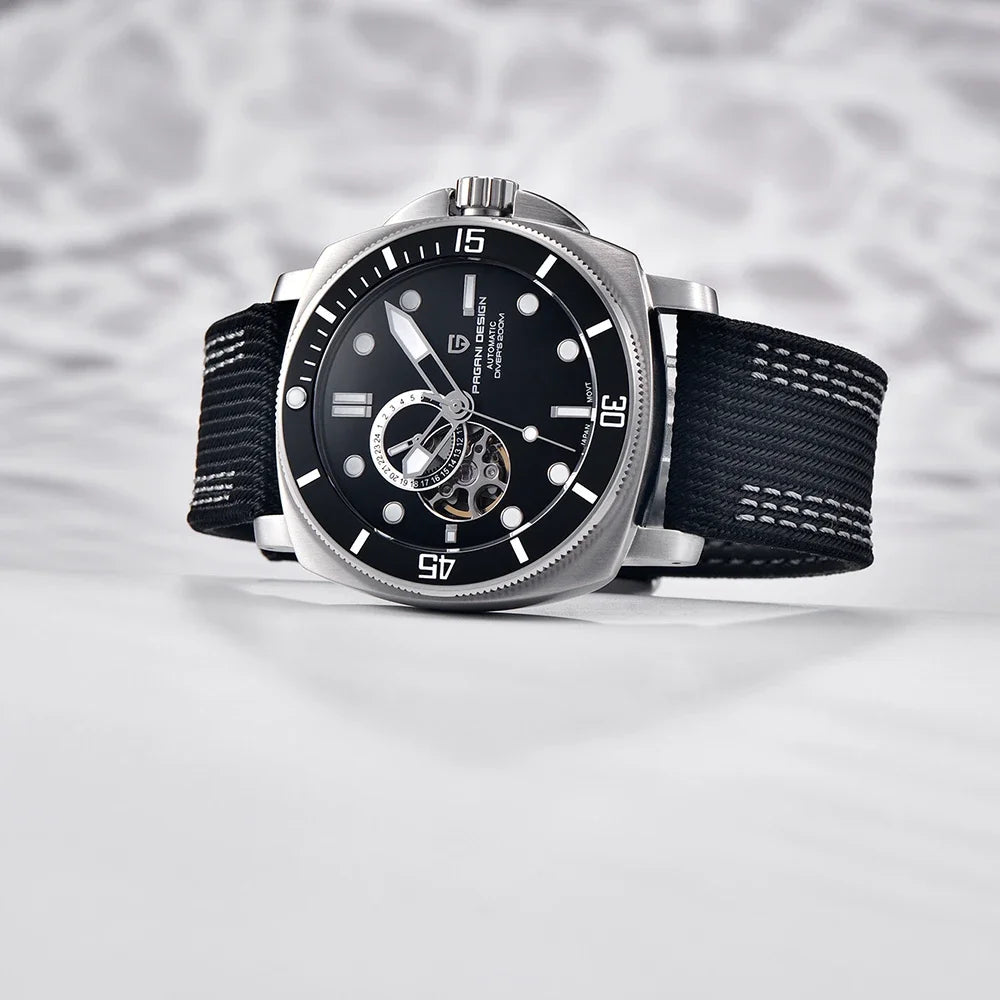 パガ－ニデザイン PD-1736 メンズ腕時計 日本製 SEIKO NH35自動巻きムーブメント ミリタリー PAGANI DESIGN PD-1736