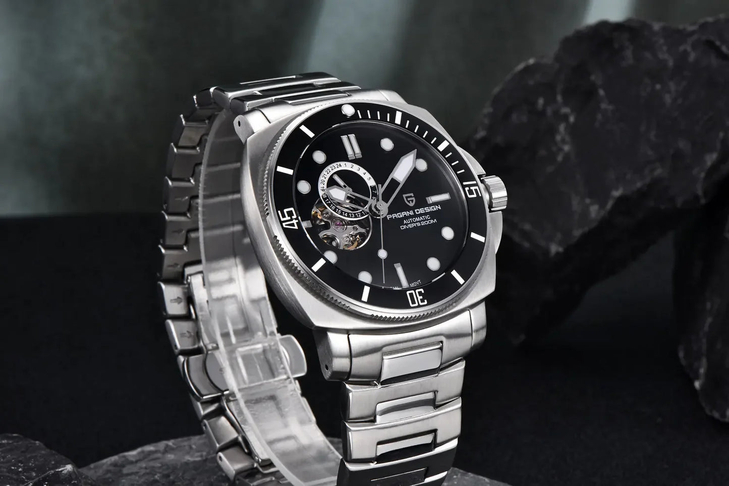 パガ－ニデザイン PD-1736 メンズ腕時計 日本製 SEIKO NH35自動巻きムーブメント ミリタリー PAGANI DESIGN PD-1736