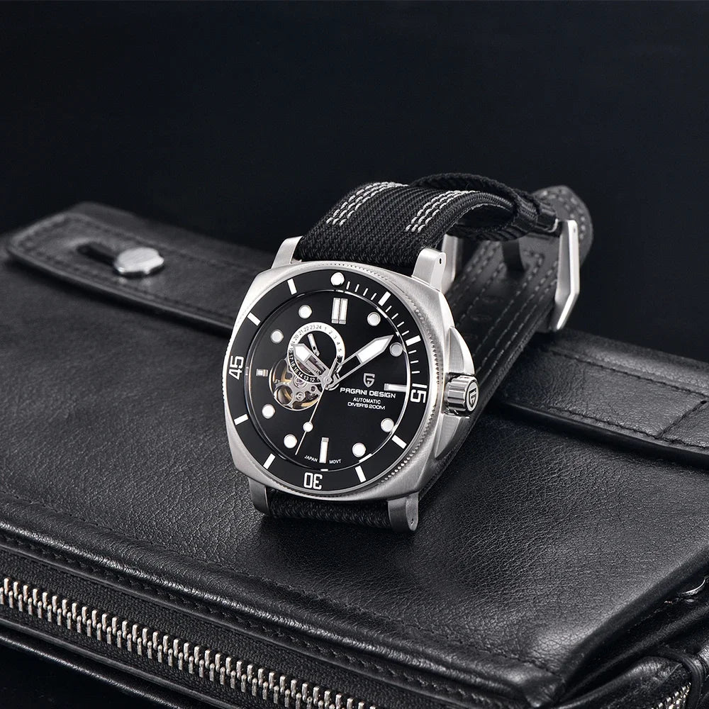 パガ－ニデザイン PD-1736 メンズ腕時計 日本製 SEIKO NH35自動巻きムーブメント ミリタリー PAGANI DESIGN PD-1736