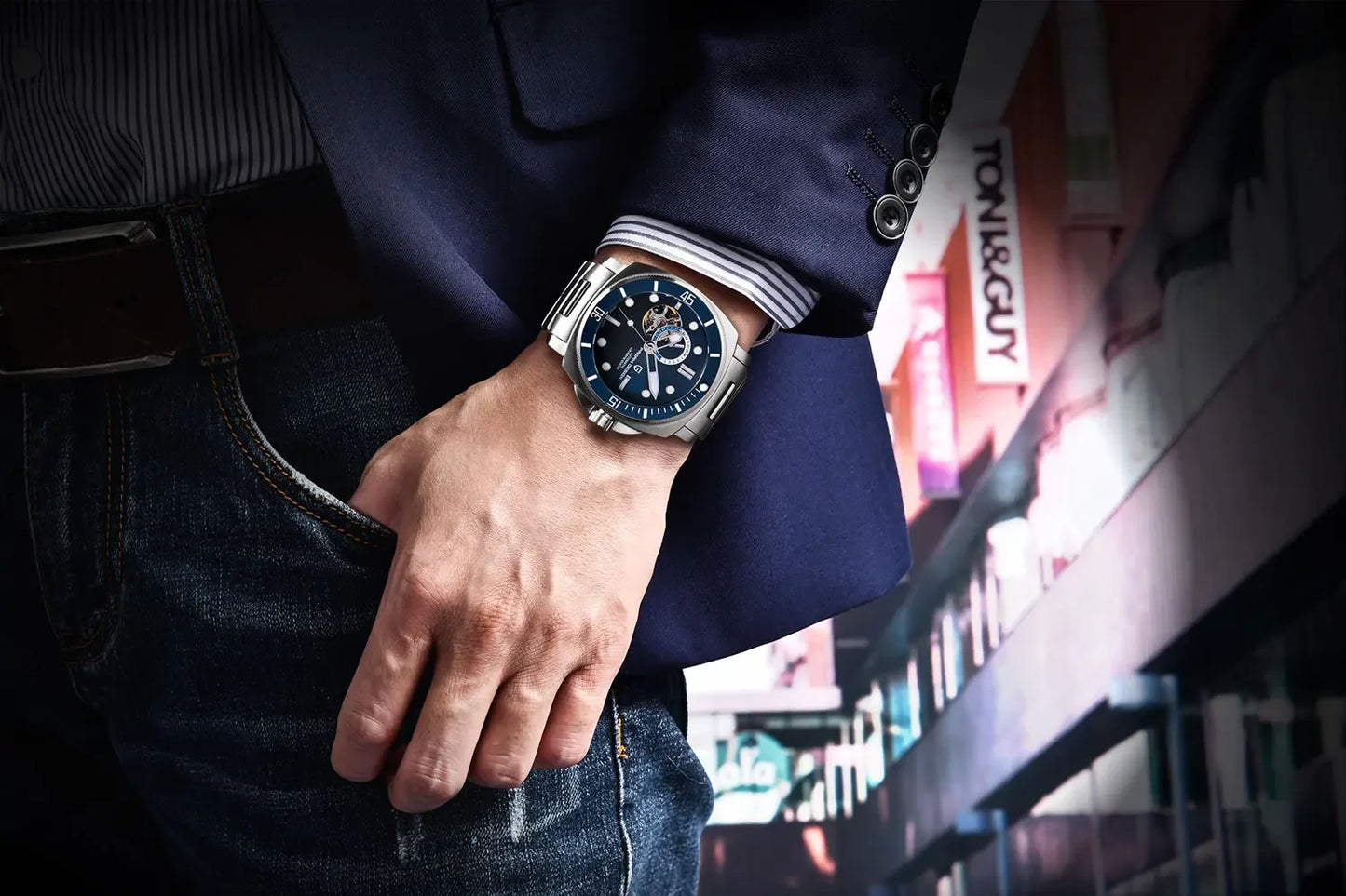 パガ－ニデザイン PD-1736 メンズ腕時計 日本製 SEIKO NH35自動巻きムーブメント ミリタリー PAGANI DESIGN PD-1736