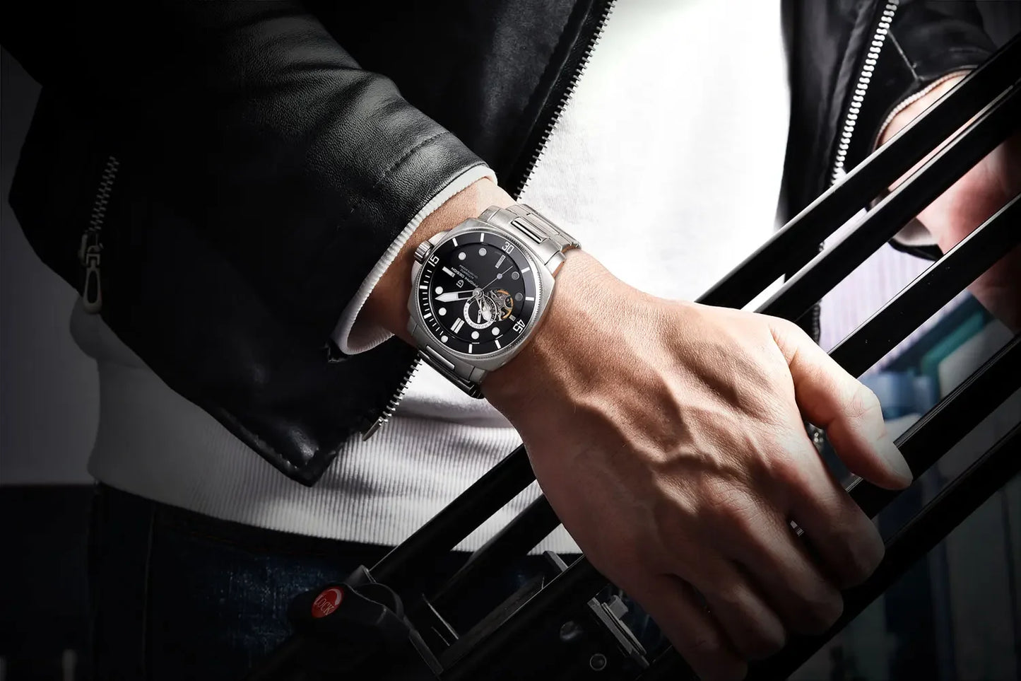 パガ－ニデザイン PD-1736 メンズ腕時計 日本製 SEIKO NH35自動巻きムーブメント ミリタリー PAGANI DESIGN PD-1736