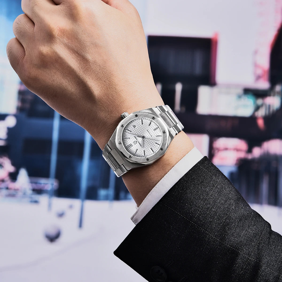 パガ－ニデザイン PD-1673 メンズ腕時計 日本製 SEIKO NH35自動巻きムーブメント ロイヤルオーク PAGANI DESIGN PD-1673