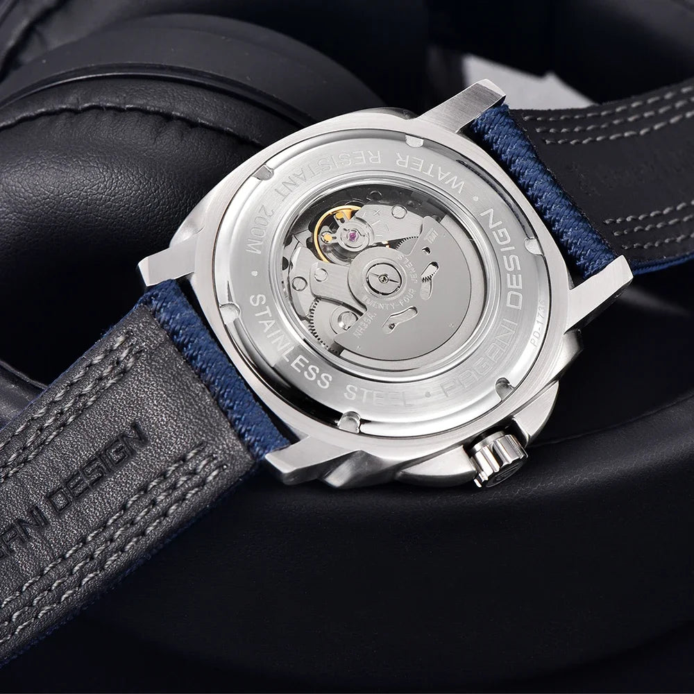 パガ－ニデザイン PD-1736 メンズ腕時計 日本製 SEIKO NH35自動巻きムーブメント ミリタリー PAGANI DESIGN PD-1736