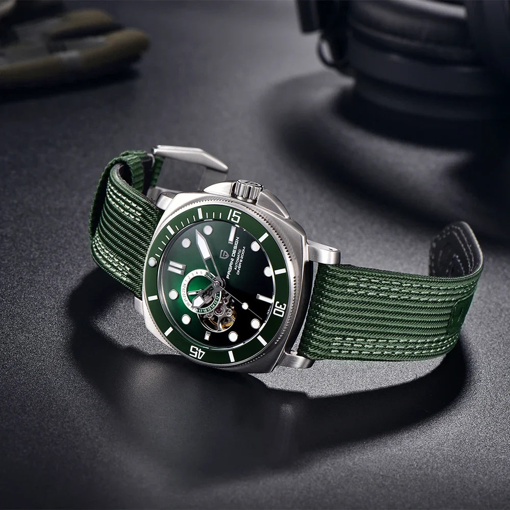 パガ－ニデザイン PD-1736 メンズ腕時計 日本製 SEIKO NH35自動巻きムーブメント ミリタリー PAGANI DESIGN PD-1736