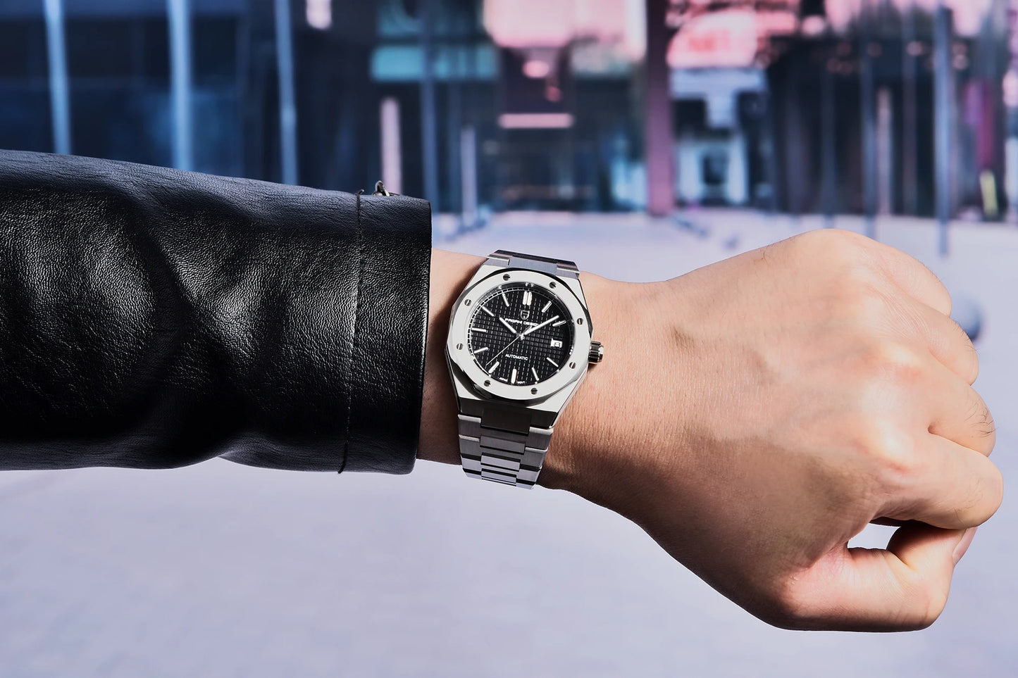 パガ－ニデザイン PD-1673 メンズ腕時計 日本製 SEIKO NH35自動巻きムーブメント ロイヤルオーク PAGANI DESIGN PD-1673