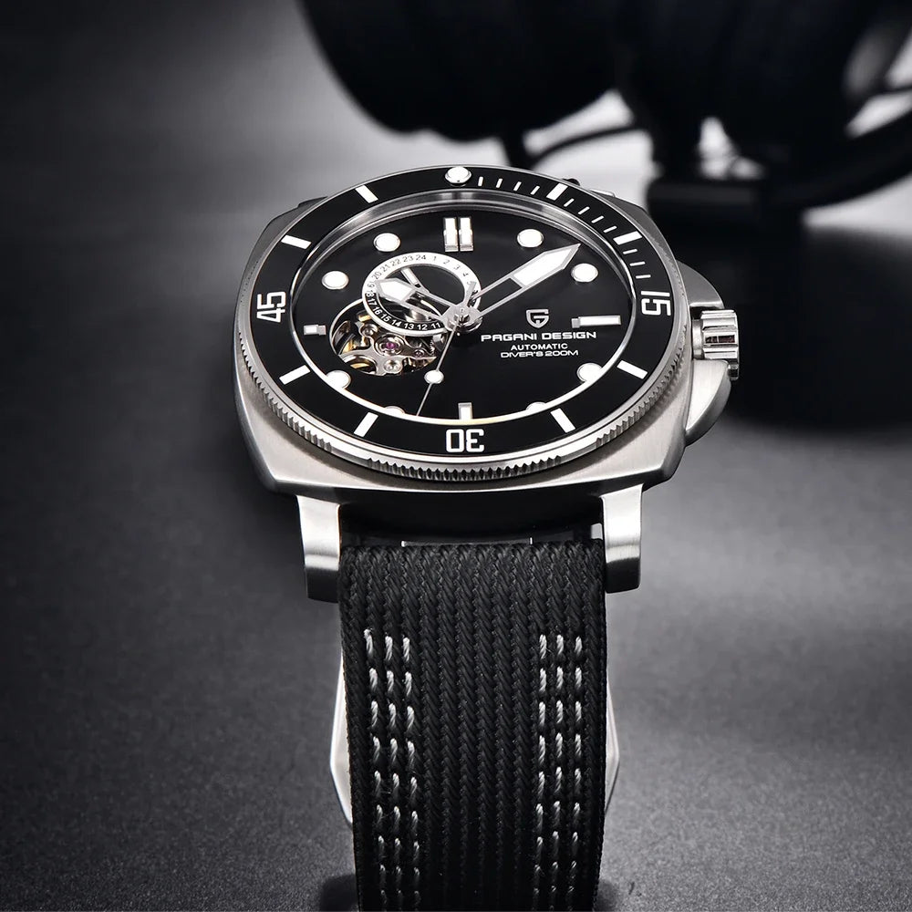 パガ－ニデザイン PD-1736 メンズ腕時計 日本製 SEIKO NH35自動巻きムーブメント ミリタリー PAGANI DESIGN PD-1736