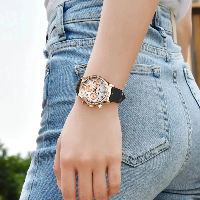 パガーニデザイン PD-1730 ゴールドブラック 着用イメージ（36mm）